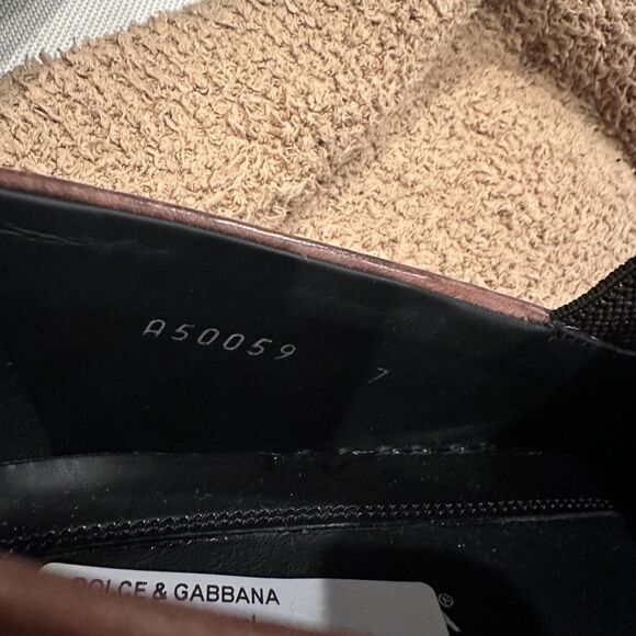 Dolce & Gabbana - Brown  Leather Loafers Size 7